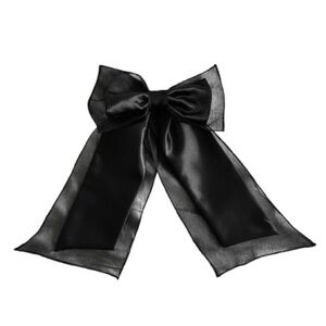 Elegant Black Bow Hair Accessory